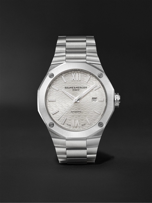 Photo: BAUME & MERCIER - Riviera Automatic 42mm Stainless Steel Watch, Ref. No. M0A10622