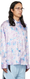 Martine Rose Purple Floral Shirt