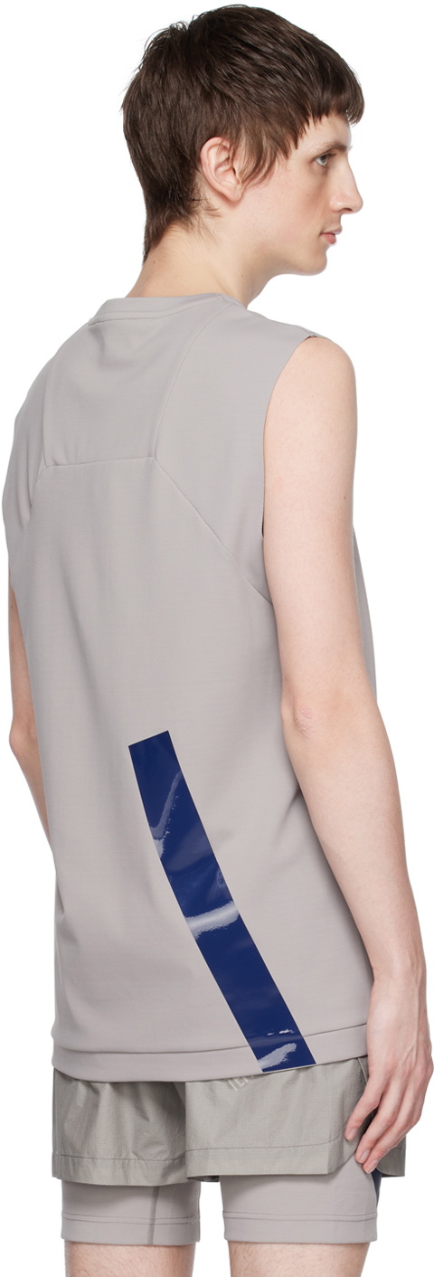 Templa Gray Cross Back Tank Top