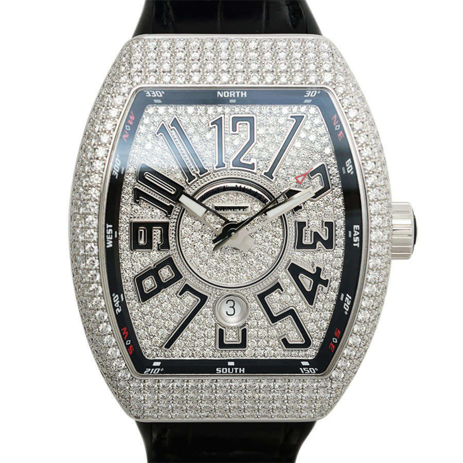 Franck Muller Vanguard Automatic Diamond Silver Dial Unisex Watch V 45 SC DT D CD (OG.NR)