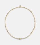 Spinelli Kilcollin Gravity Arc 18kt gold necklace with diamonds