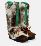 Pucci - Freezy shearling knee-high boots