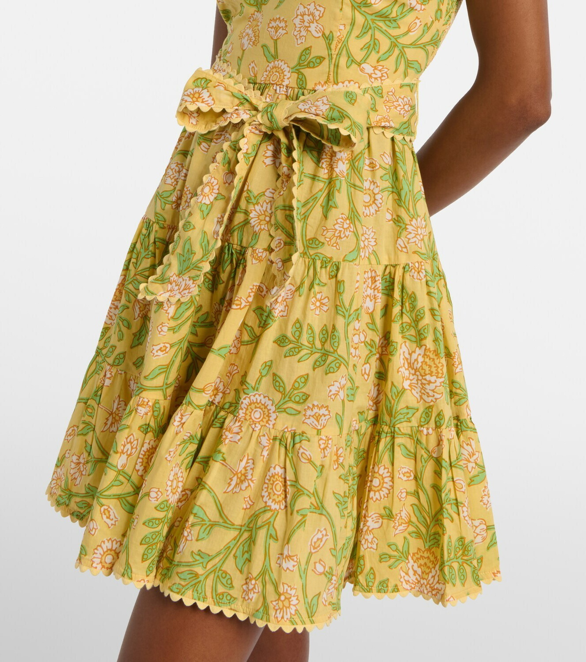 Poupette St Barth Christine cotton bandeau minidress