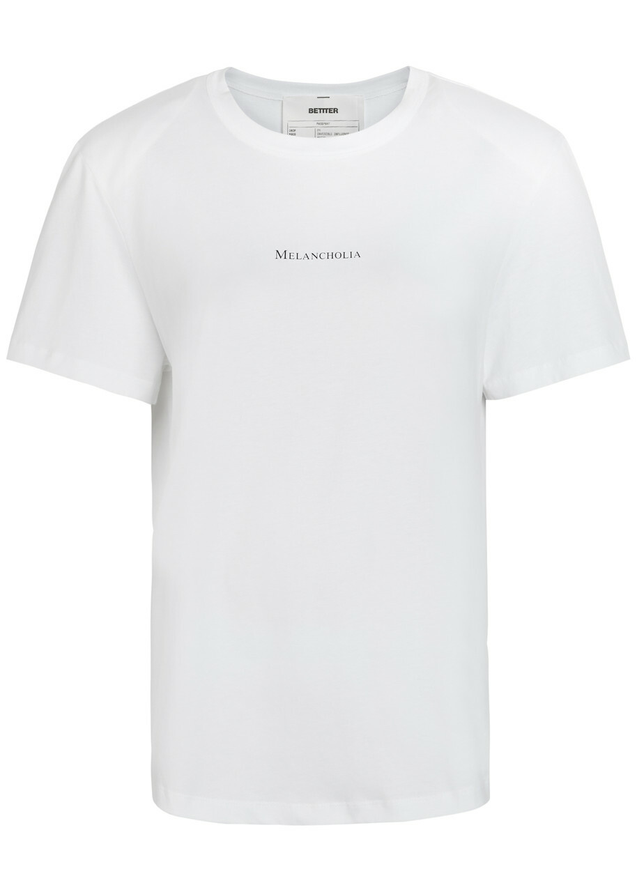Bettter Melancholia Printed Cotton T-shirt White