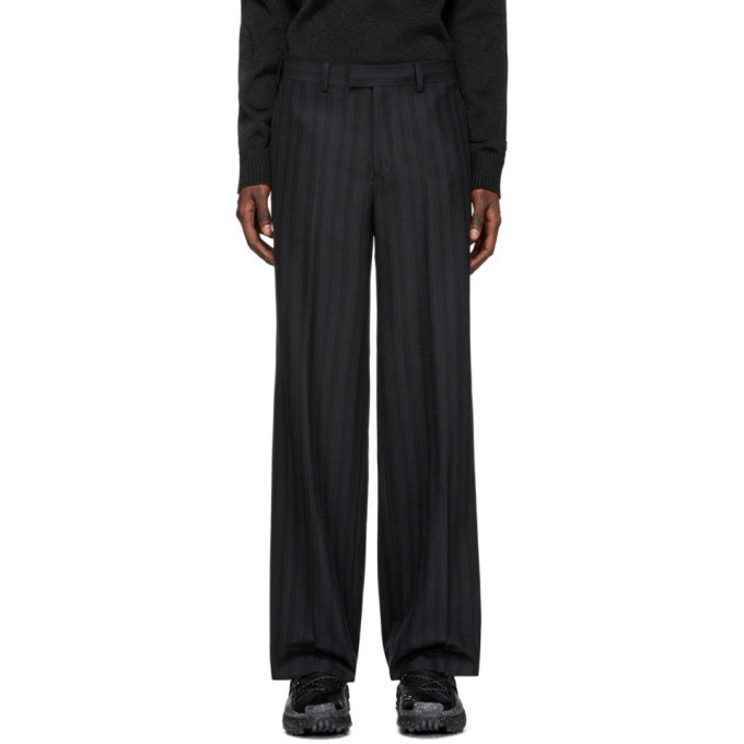 Photo: Undercover Black Striped Trousers