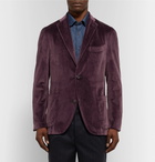 Boglioli - Grape K-Jacket Unstructured Cotton-Velvet Blazer - Grape