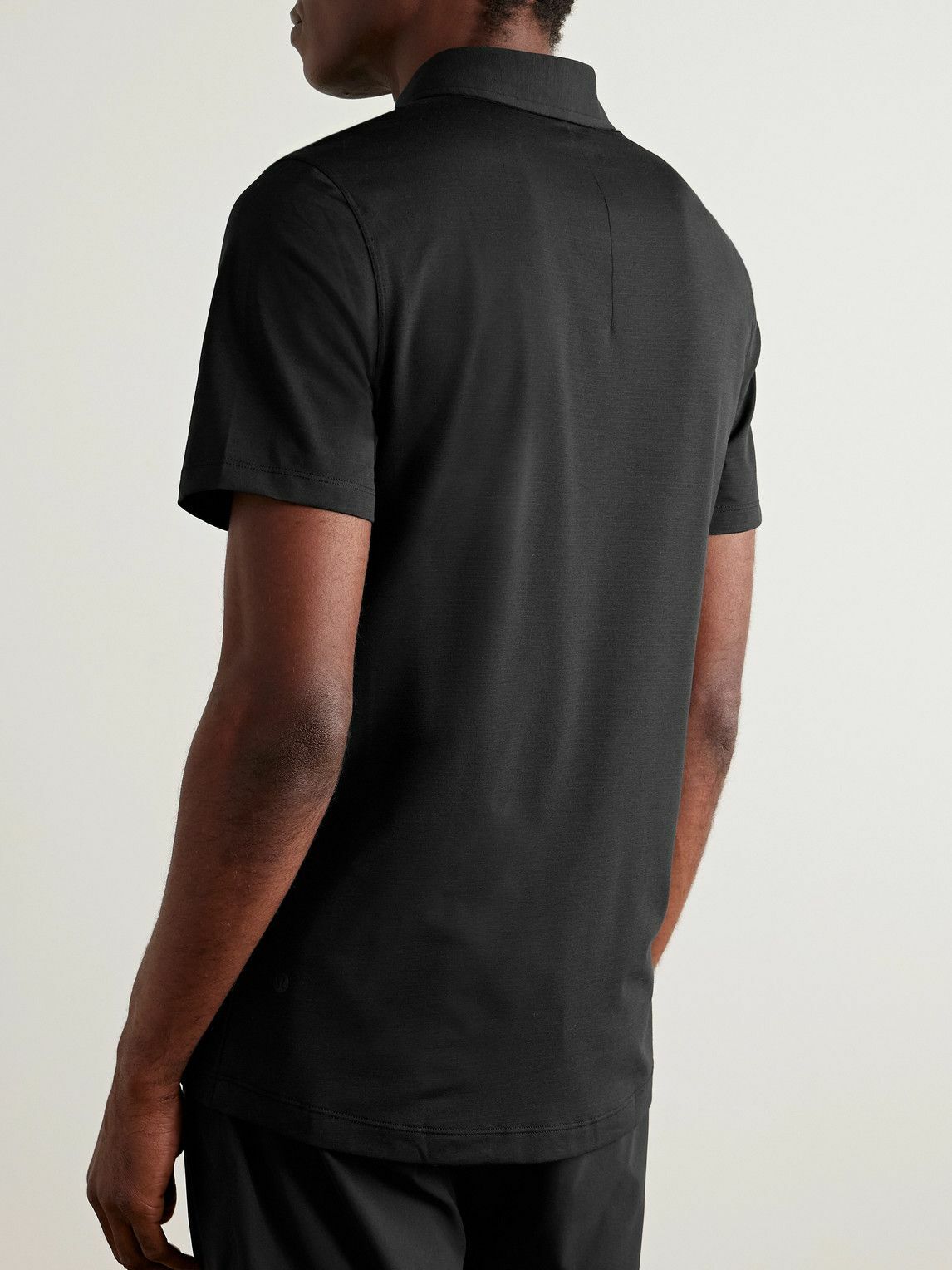 Lululemon - Evolution Slim-Fit Stretch-Jersey Golf Polo Shirt - Black