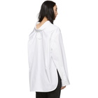 Balenciaga White Swing Collar Shirt