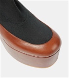 Dries Van Noten Leather-trimmed boots