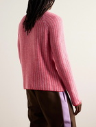 Marni - Ribbed Virgin Wool and Cashmere-Blend Sweater - Pink