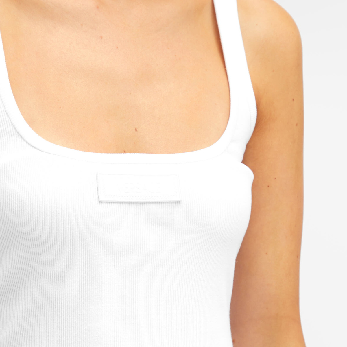 Versace Women's Vest Top in Optical White