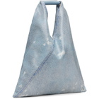 MM6 Maison Margiela Blue Small Triangle Tote