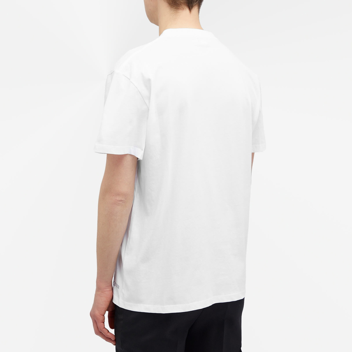 Alexander McQueen Men's Obscured Skull Print T-Shirt in