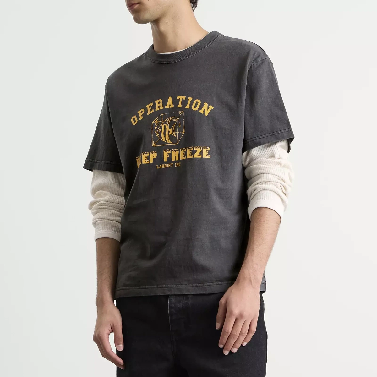 Larriet Men's Deep Freeze T-Shirt in Black