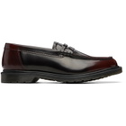 Dr. Martens Burgundy Mayfare Rub Off Leather Penny Loafers