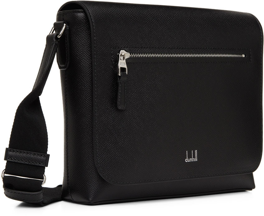 Men's Black Rollagas Small Flap Messenger Bag