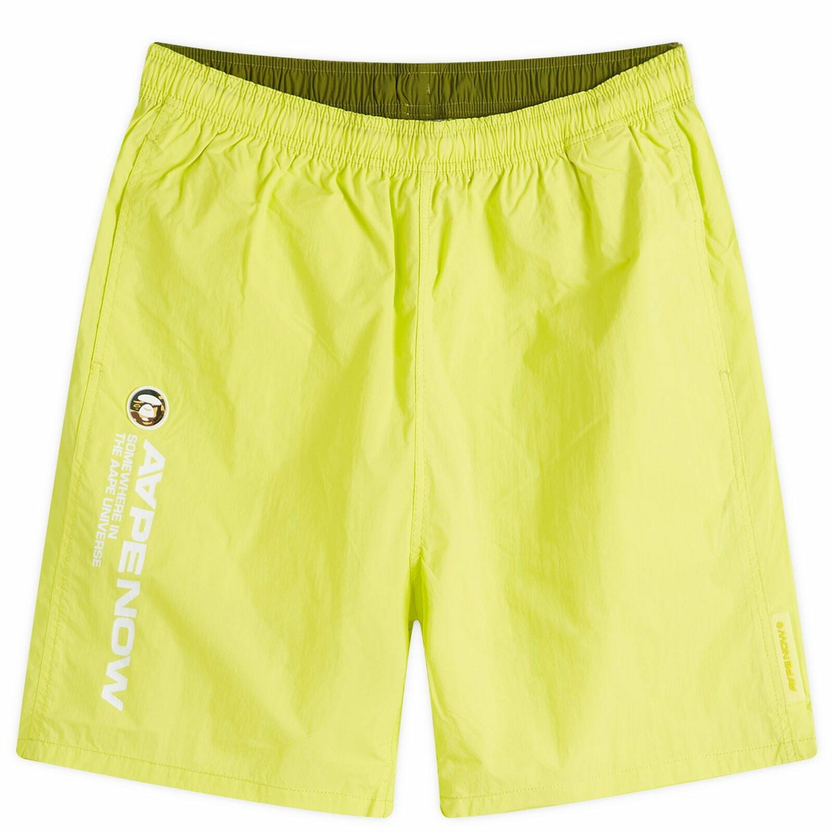 Men's AAPE Nylon Short in Yellow AAPE by A Bathing Ape