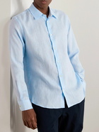 Mr P. - Organic Linen-Chambray Shirt - Blue