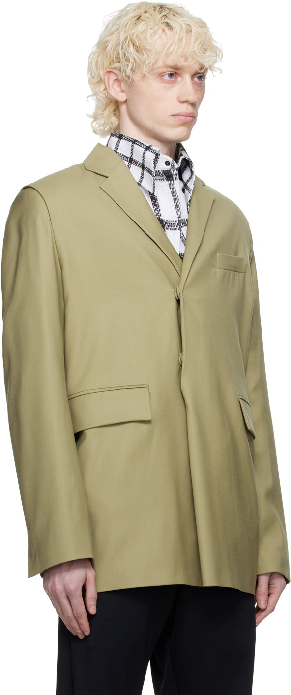 Bianca Saunders Taupe Pull Over Blazer