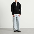 Fred Perry Men's Textured Zip Through Cardigan in Black