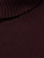 Altea - Wool and Cashmere-Blend Rollneck Sweater - Burgundy