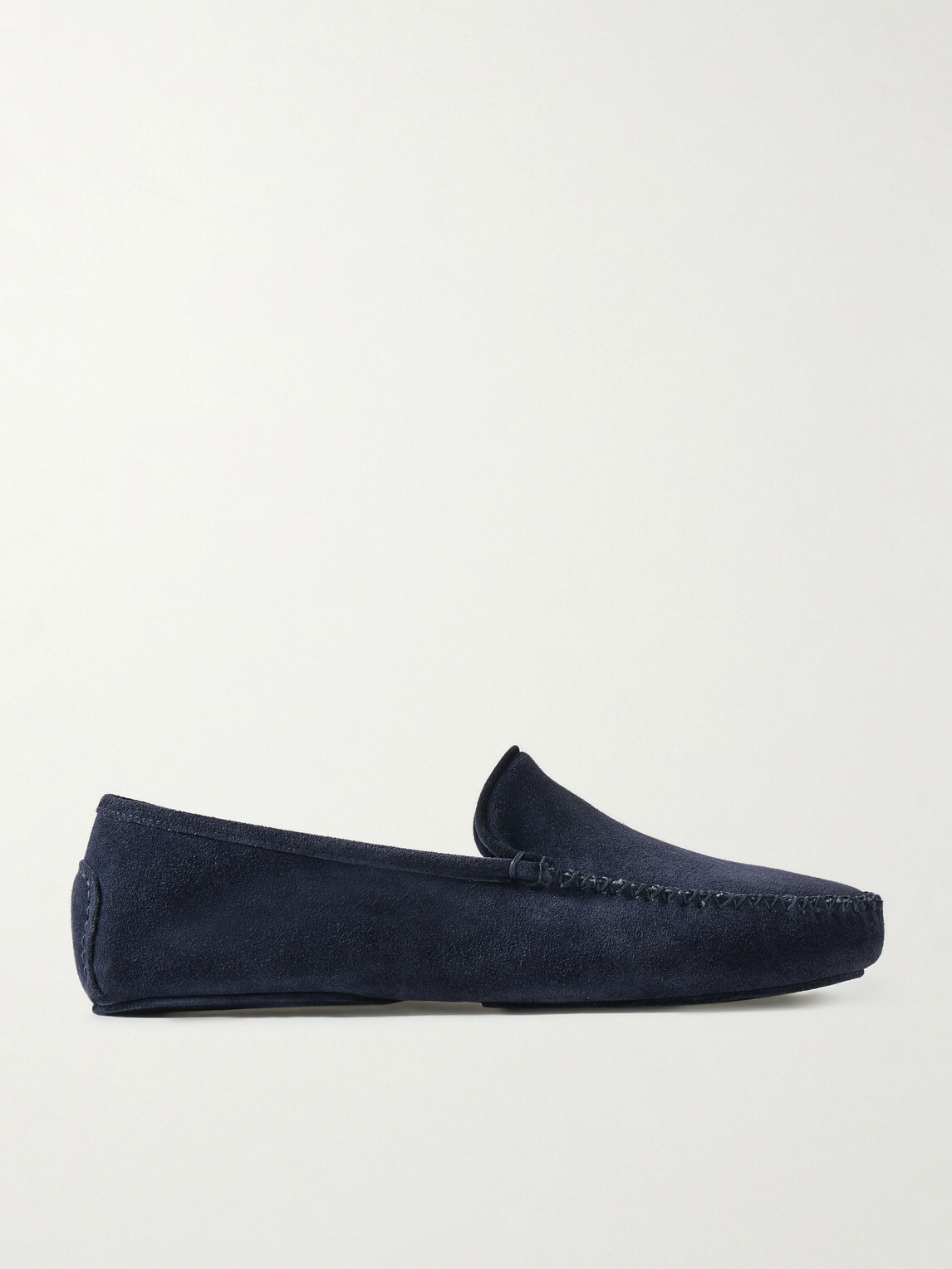 Thom Sweeney - Cashmere-Lined Suede Slippers - Blue