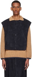 Eckhaus Latta Black Polyester Vest