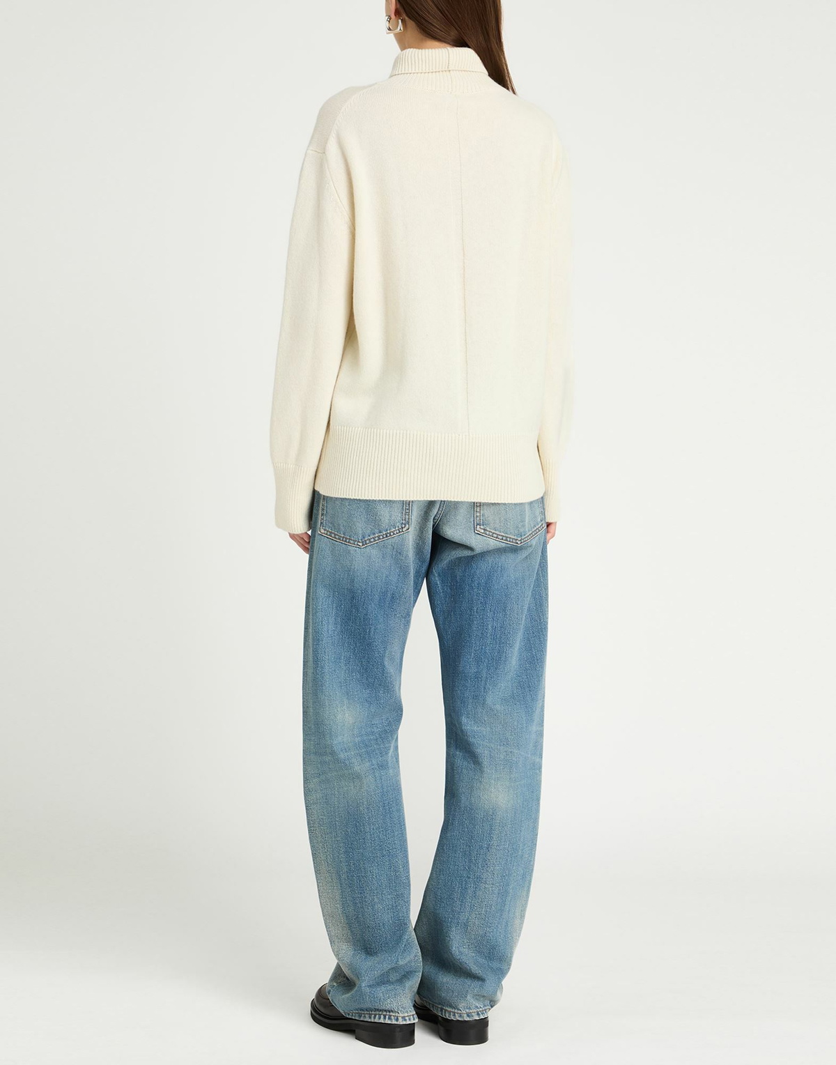 Annagreta Womens Turtleneck Cream