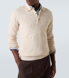 Etro Jacquard wool-blend polo sweater