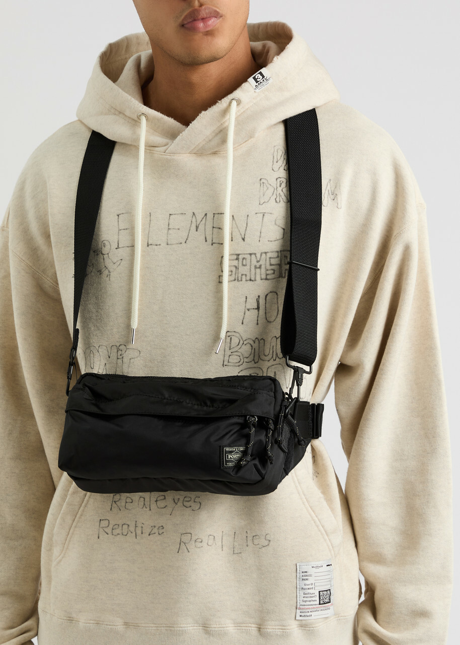 Porter Force 2Way Nylon Belt bag - Black - One Size