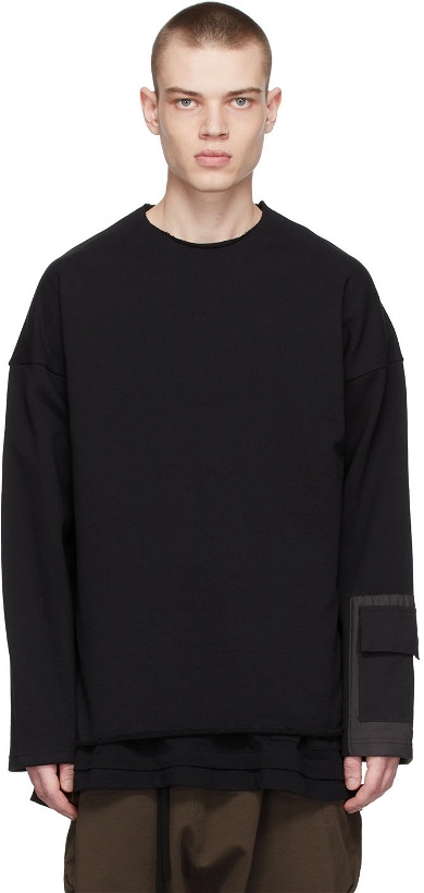 Photo: The Viridi-anne Black Cotton Sweatshirt