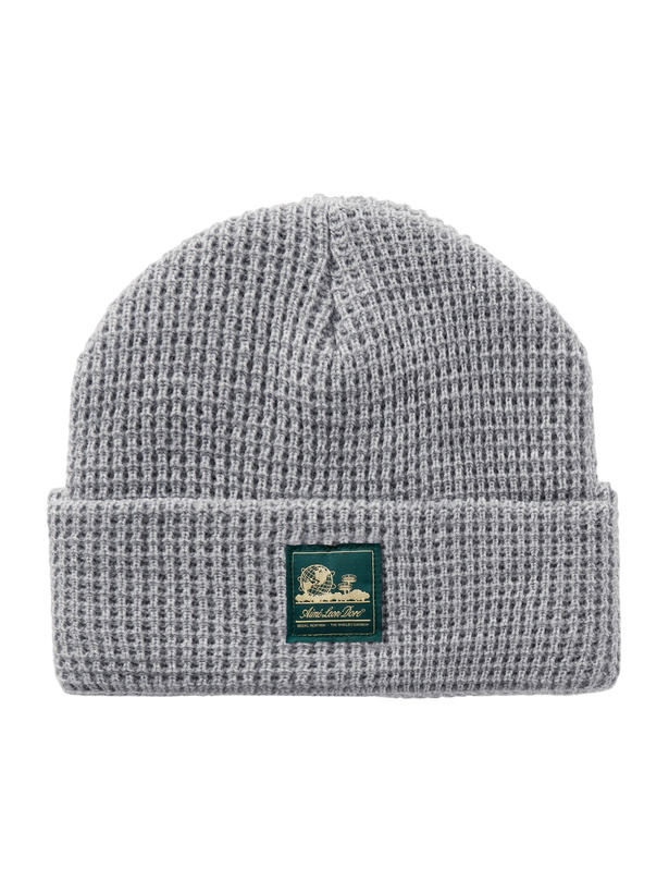 Photo: Aimé Leon Dore - Logo-Appliquéd Waffle-Knit Beanie - Gray