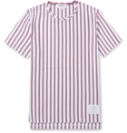 Thom Browne - Striped Cotton-Jersey T-Shirt - Red