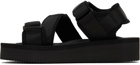 Suicoke Black KISEE-PO Sandals