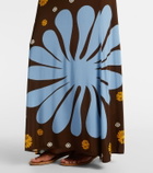Cala de la Cruz Rocco floral jersey maxi dress