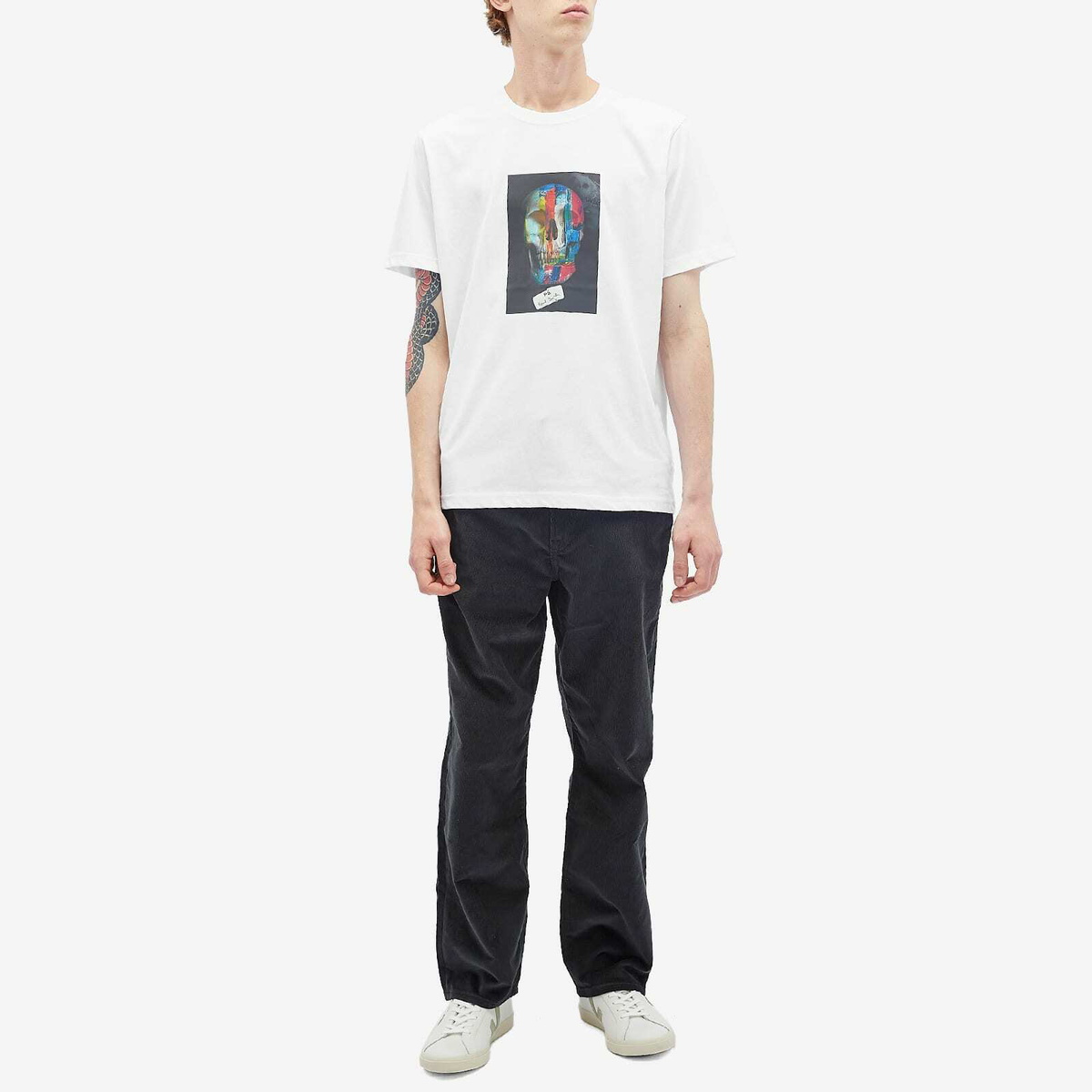 Paul Smith マルチスカル Tシャツ Paul Smith Men's Skull T-Shirt in White Paul Smith