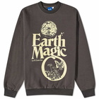 Lo-Fi Men's Earth Magion Crew Sweat in Black