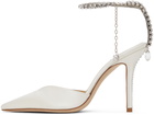 Jimmy Choo Off-White Saeda 100 Heels