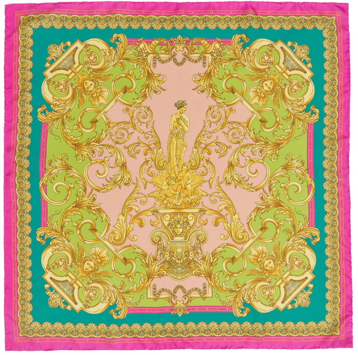 Photo: Versace Multicolor Barocco Goddess Scarf