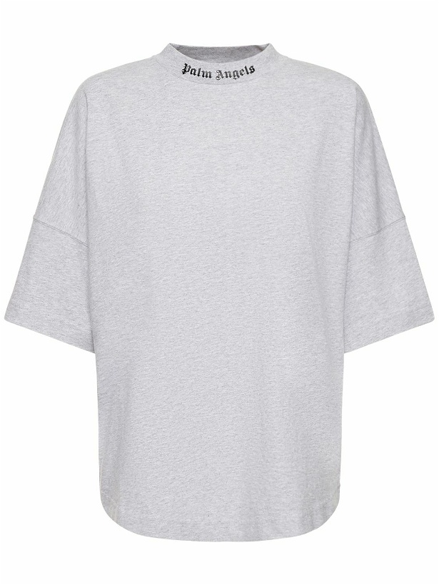 Photo: PALM ANGELS Classic Logo Cotton Jersey T-shirt