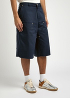 Wales Bonner Kingston Twill Shorts Navy