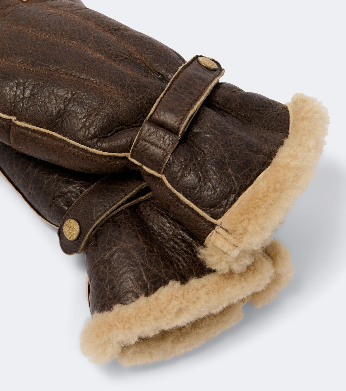 RRL Shearling-lined leather gloves