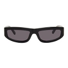 Stella McCartney Black Slim Rectangular Sunglasses