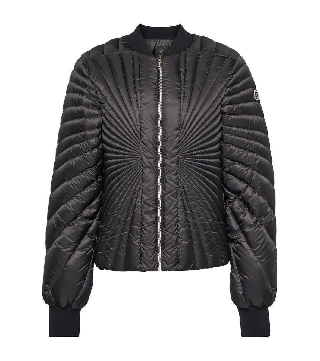 Moncler Genius Fragment 7 Printed Shell Bomber Jacket Black Moncler Genius