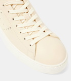 Hogan H672 suede-trimmed leather sneakers