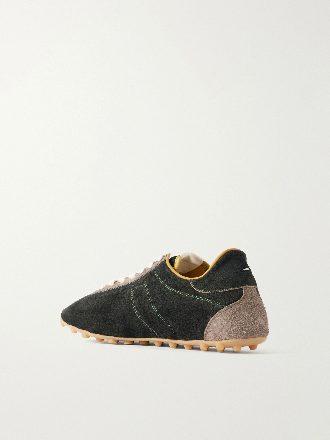 Maison Margiela - Sprinters Panelled Suede Sneakers - Green