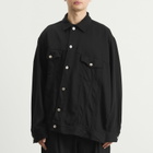 Comme des Garçons Men's Asymetric Denim Jacket in Black