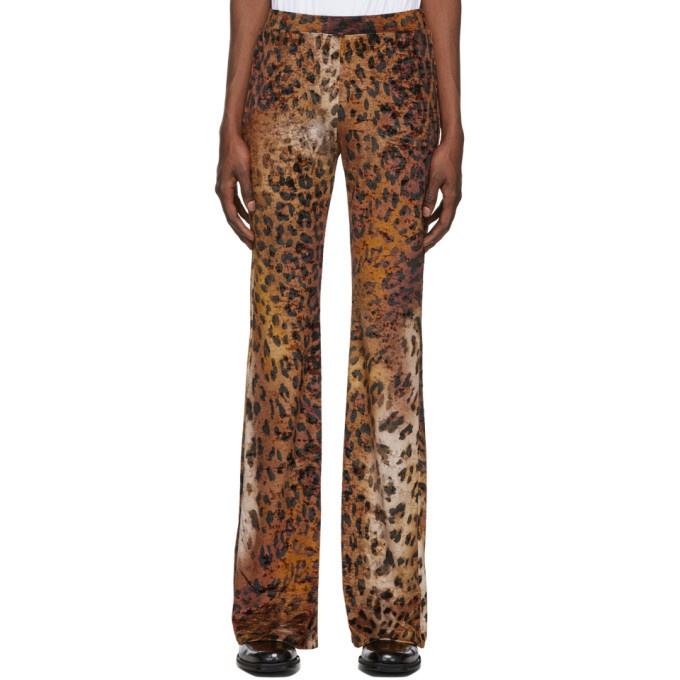 Photo: Versace Beige and Black Leopard Trousers