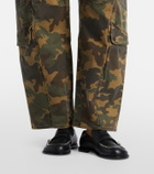 Citizens of Humanity Flight camouflage twill barrel-leg pants