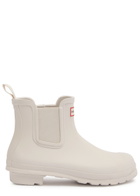 Hunter Original Rubber Chelsea Boots Ivory